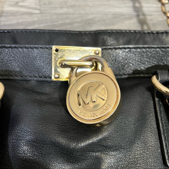 Michael Kors hamilton black leather satchel - Picture 4 of 15